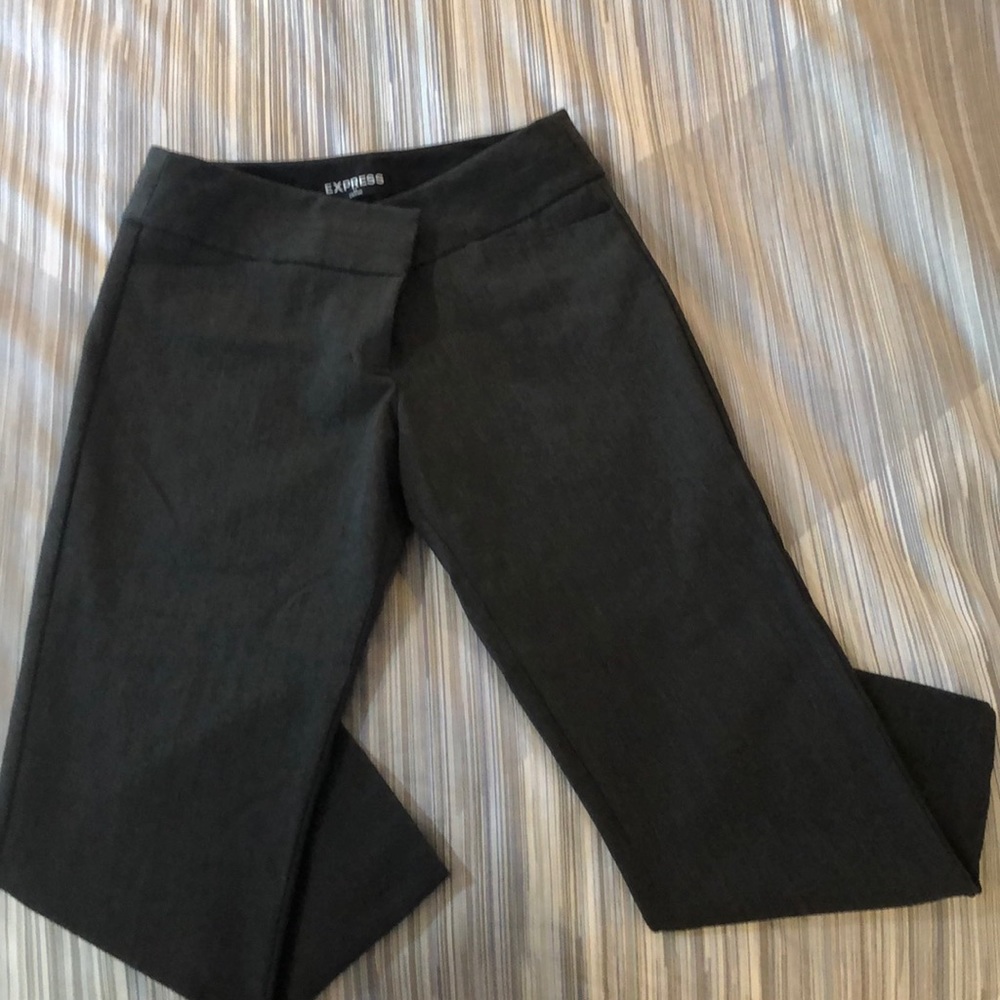 Express Editor Capri Dress Pants size 0 Dark Grey
